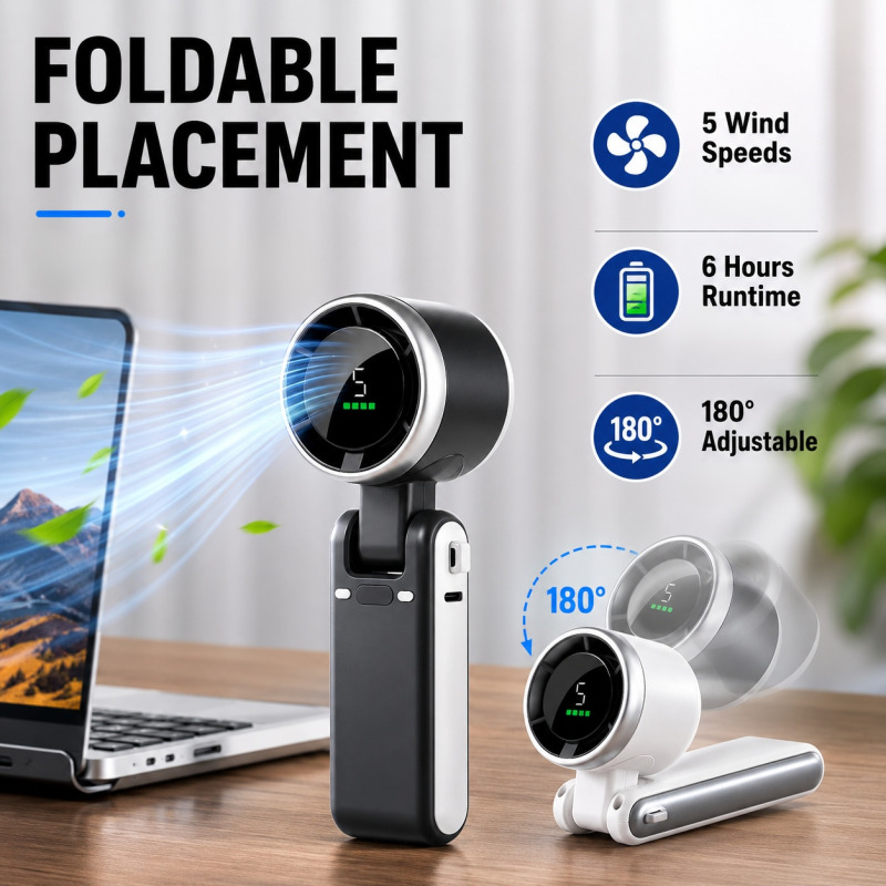 Outdoor Camping Fan - Mini ventilateur portable à suspendre au