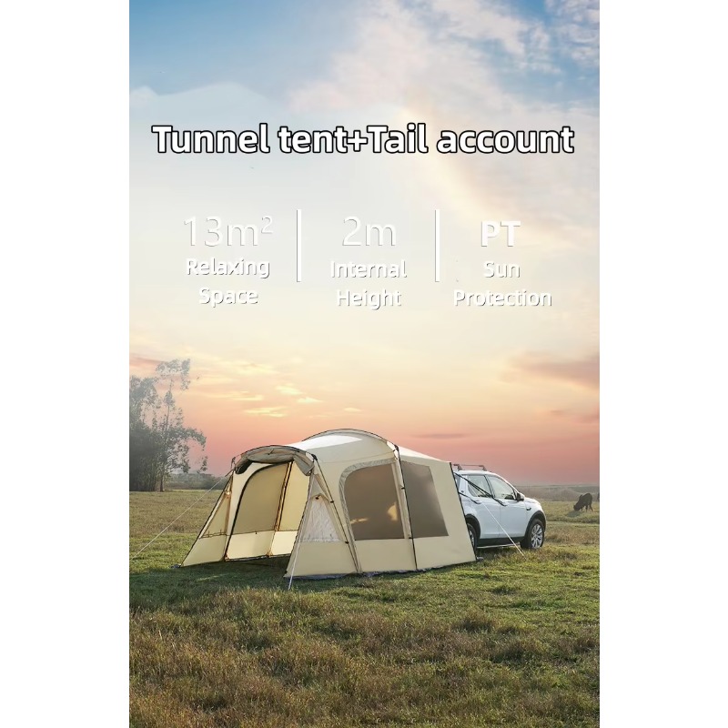 Outdoor Camping Car Tail Tent - Tente de camping arrière de voiture