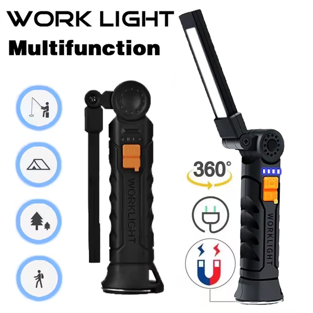 Outdoor Camping Lighting - Lampe de poche LED COB Portable,
