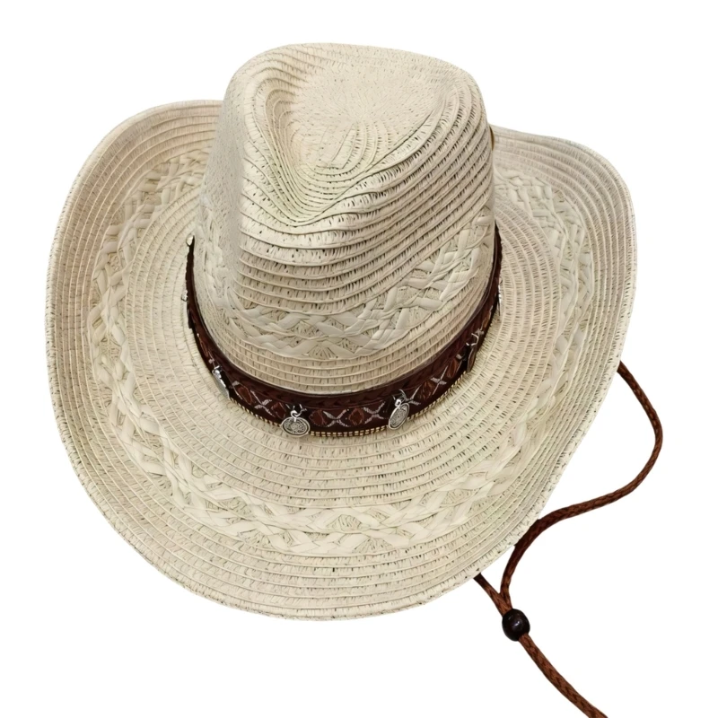 Outdoor Camping Activities For Adults - Chapeau de soleil tressé respirant en
